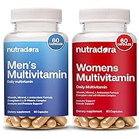 Mens & Womens Multivitamin Combo - Daily Multivitamin Supplement with Vitamins and Minerals for Immune Support, Energy and Focus, Formulated in USA,