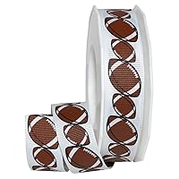 Morex Ribbon 4202 Football Ribbon, Brown, 7/8