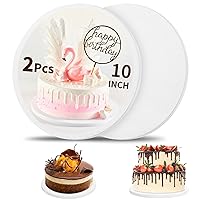 Cake Drums 10 Inch Round, 2 Pack Cake Boards 10 Inch, 1/2