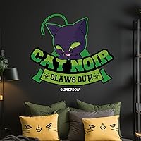 EGD Miraculous Cat Noir Claws Out Wall Decal | Miraculous Ladybug Nursery Wall Decal | Miraculous Cat Noir Decal for Birthday Decorations | Miraculous Kawaii Room Decor | Multiple Size Options