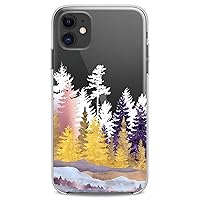 Case Compatible with iPhone 14 13 Pro Max 12 Mini 11 Xs X 8 Plus Xr 7 SE 6s 5 Flexible Silicone Print Lux Clear Men Cute Abstract Colorful Wood Slim Forest Soft Design Teen Lovely Nature