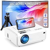 [Electric Keystone] Projector with WiFi and Bluetooth, 2023 Upgraded VOPLLS 5G Native 1080P Projector, 450 ANSI Outdoor Projector 4K Support, ±50°Zoom, Compatible with TV Box/PS5/iOS/Android Phone
