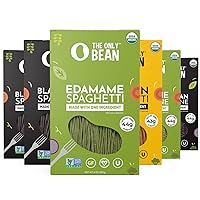 Soy, Black Bean, and Edamame Spaghetti & Fettuccine - Gluten Free Pasta, Keto Low Carb Pasta Noodles, Protein Pasta, Organic Healthy Noodles, Vegan Pasta - 8 oz (6 Pack) (Variety Pack)