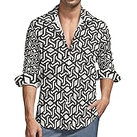 Mens Button Down Long Sleeve Shirts Black White Lace Pattern Soft Peach Skin Velvet Beach Shirts with Pocket color36