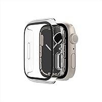 Belkin ScreenForce Apple Watch Case - Bumper Case & Tempered Glass Screen Protector for 44mm & 45mm Apple Watch Series 9, 8, 7, 6, 5, 4, & Apple Watch SE - Apple Watch Accessories - Apple Case – Clear