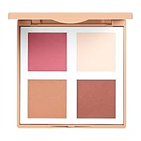 MAKEUP - Cruelty Free - Vegan - The Matte Face Palette - 4 contouring shades for face, eyes and lips - Contouring palette - Easy to blend - Made in Europe