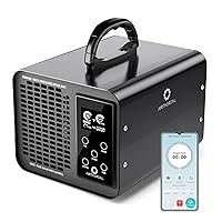 Airthereal MA10K-PRO SMART WiFi Ozone Generator - 10,000mg/hr High Capacity O3 Machine - Odor Remover, Ozonator, Deodorizer, Sterilizer - Adjustable Settings for Any Size Room - Black