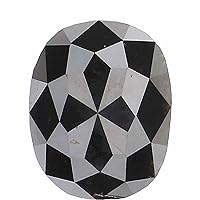 Natural Loose Oval Diamond, Natural Loose Diamond, Oval Black Color Diamond, Rose Cut Diamond, Rose Cut Oval 0.45 CT Oval Shape L2767