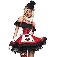 Leg Avenue Women's 2 Pretty Playing Card Costume Includes Dress and Neck Piece