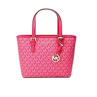 Michael Kors XS Carry All Jet Set Travel Womens Tote (Electric Pink)