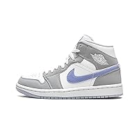 Jordan Womens WMNS Air 1 Mid BQ6472 105 Grey Blue - Size 6.5W