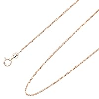 Ardeo Aurum Unisex necklace made of 375 gold braided chain, real gold