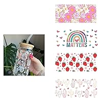 Uv Dtf Transfer Film for Cups，uv Dtf Cup Wraps，mug Stickers Decals Waterproof，mug Stickers Decals Heat Press， Uv Dtf Transfer Stickers for Glass