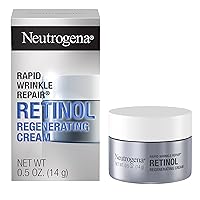 Rapid Wrinkle Repair Retinol Face Moisturizer, Daily Anti-Aging Face Cream with Retinol & Hyaluronic Acid to Fight Fine Lines, Wrinkles, & Dark Spots, 0.5 Oz (Pack of 12)