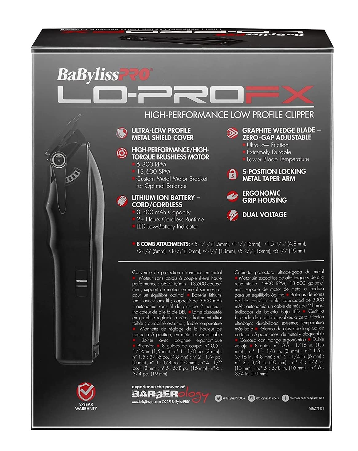 BaBylissPRO LoPROFX Collection