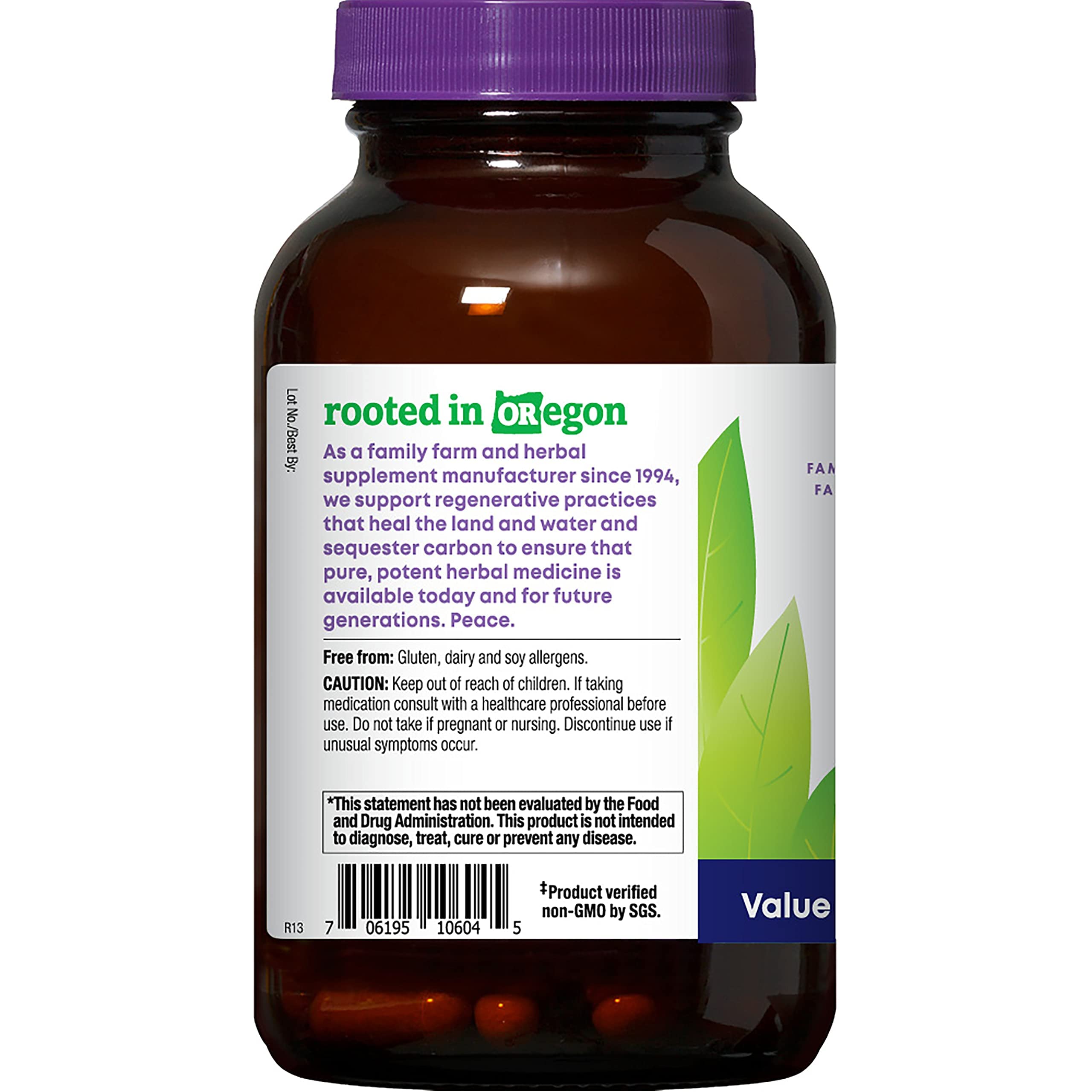 Oregon's Wild Harvest, Turmeric Curcumin Supplement with BioPerine, Antioxidant, Anti-Inflammatory, 1350 MGS, 120 Count
