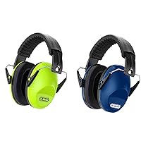 Dr.meter Ear Muffs for Noise Reduction, Green+Dark Blue