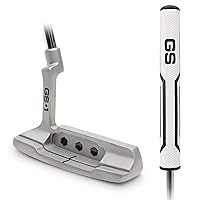 GoSports GS1 Tour Golf Putter – 34” Right-Handed Blade Putter with Milled Face, Choose Oversized Fat Grip or Traditional Grip