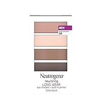 Neutrogena Nourishing Long Wear Eye Shadow + Built-In Eyelid Primer, 2-in-1 Eye Makeup with Vitamins and Skin-Nourishing Conditioners, 50 Mink Brown, 24 oz