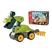 Dinosaur Excavator T-Rex - from The Edition Power-Worker Mini Dinos, Toy Vehicle with Excavator Function and Rake for Children from 2 Years