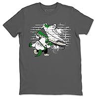 3 Lucky Green Design Printed Crocodile Artist Sneaker Matching T-Shirt