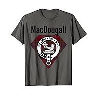 MacDougall Clan Scottish Name Coat Of Arms Tartan T-Shirt