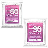 Vaginal Cream Applicators - Threaded End to Fit OTC Gels, Lubes or Creams Products - Exact Dosage Measurements (90 Pack)