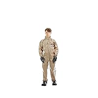 MIRA SAFETY M MIRA SAFETY Suit Disposable Protective Coverall with Hood and Elastic Cuff Size (YL)