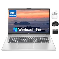 HP 2024 Newest 17 Pavilion Laptop, 17.3'' FHD IPS Anti-Glare Display, 6-Core Intel i3-1215U, 12GB RAM, 256GB SSD, Wi-Fi, Privacy Camera, Fast Charge, Long Battery, Windows 11 Pro +HubxcelAccessory