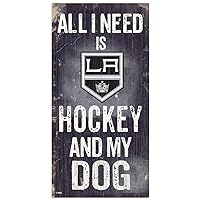 Fan Creations NHL Los Angeles Kings Unisex Los Angeles Kings Hockey and My Dog Sign, Team Color, 6 x 12