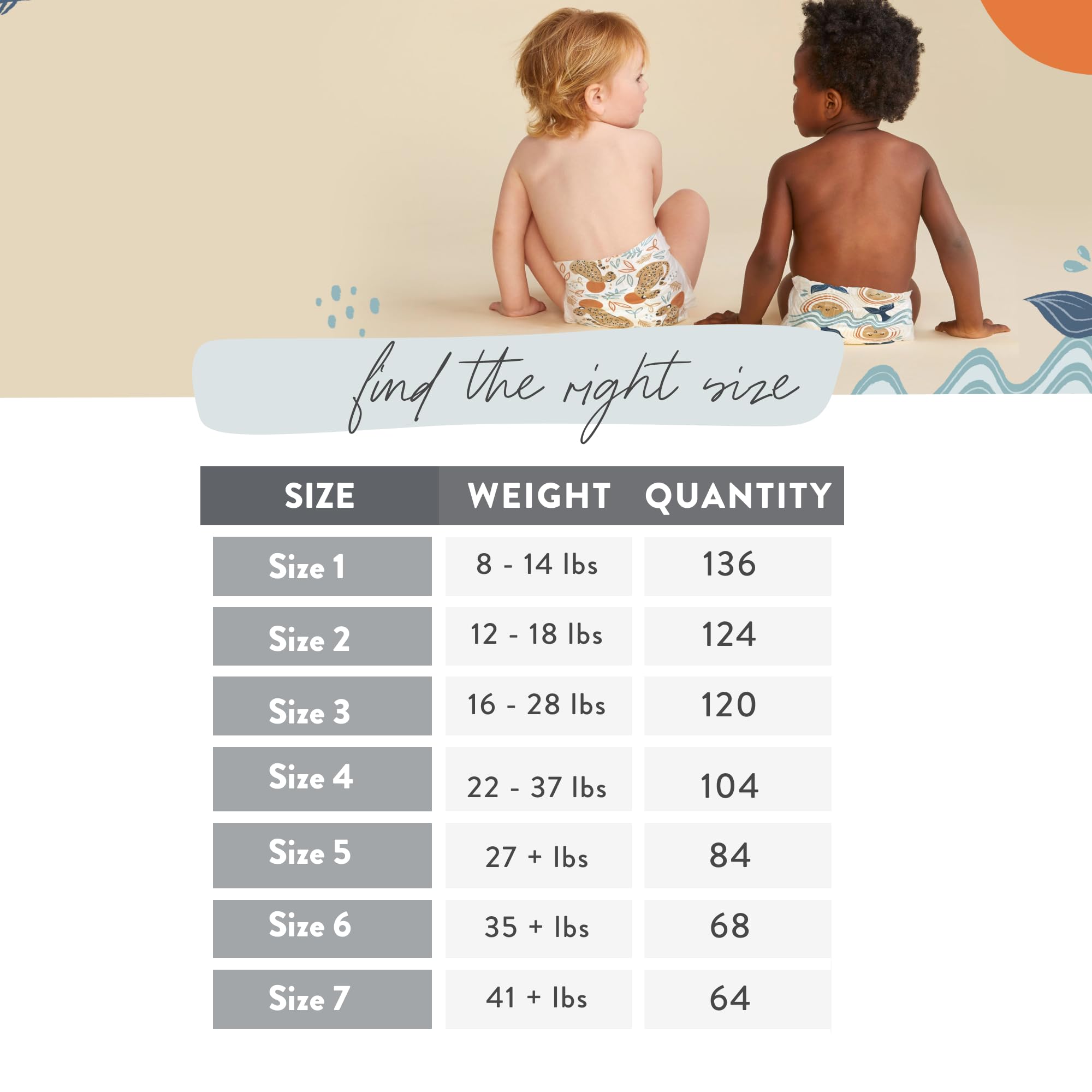 The Honest Company Clean Conscious Diapers | Plant-Based, Sustainable | Just Peachy + Flower Power | Super Club Box, Size 4 (22-37 lbs), 104 Count
