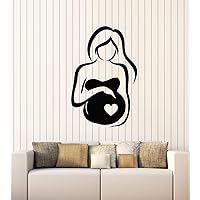 Vinyl Wall Decal Pregnant Women Maternity Hospital Family Stickers Mural Large Decor (g4582) Black