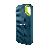SanDisk 2TB Extreme Portable SSD - Up to 1050MB/s, USB-C, USB 3.2 Gen 2, IP65 Water and dust Resistance, Updated Firmware, Monterey - External Solid State Drive - SDSSDE61-2T00-G25M