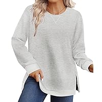 RITERA Plus Size Tops For Women Winter Long Sleeve Basic Loose fit Pullover Sweatshirts Oversized Tunic Shirts