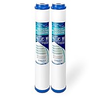 Standard Whole House Coconut Shell Granular Activated Carbon Water Filter 20” x 2.5” Fits 20” x 2.5” Housings. Remove Chlorine and Bad Odor. Compatible with EP-20, HX-CB-25-2010, F3WCB32 Pack of 2