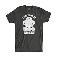 Threadrock Men's This Year is Boo Sheet Halloween T-Shirt