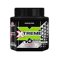 Xtreme Performance Black Styling Hair Gel with Aloe Vera, 8.82 oz Jar (Pack of 12)