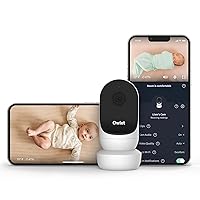 Owlet Cam 2 Video Baby Monitor with Camera and Audio - WiFi Streaming from Anywhere, Night Vision, Cry, Sound and Motion Notifications, Mounting kit Included, White