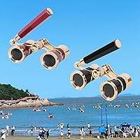 Yourelexit® Opera Glasses Binoculars 3X25 Lorgnette Theater Glasses Optical BK9 Mini Compact Lightweight Built-in Foldable Adjustable Handle Vintage for Adults Kids Women in Musical Concert Cinema