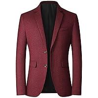 Men's Suit Jacket Casual Button Slim Fit Sport Coat Business Daily Blazer