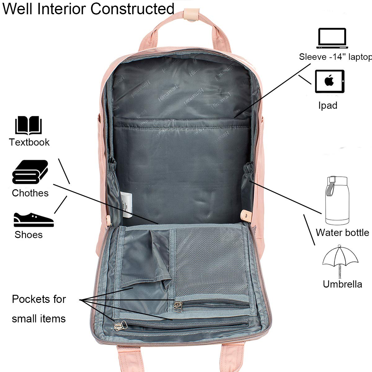 Himawari Backpack/Travel Backpack for Women 14.9