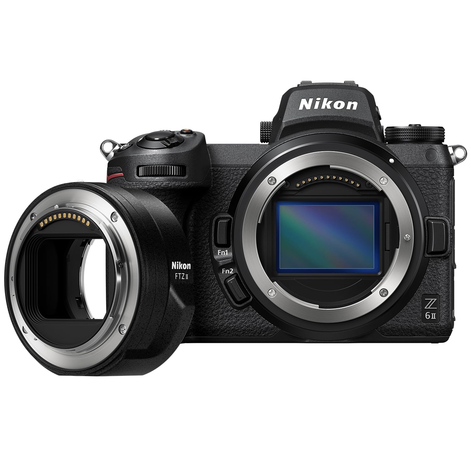 Nikon Z 6II FX-Format Mirrorless Camera Body Black with Nikon Mount Adapter FTZ II