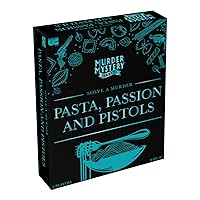Murder Mystery Party, Pasta, Passion & Pistols - Host Your Own Italian Restaurant Murder Mystery Dinner for up to 8 Players, Solve the Case with Crime Scene Clues, 18 Years and Up