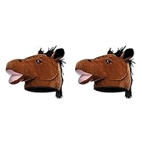Beistle Plush Horse Head Hat Pack of 2