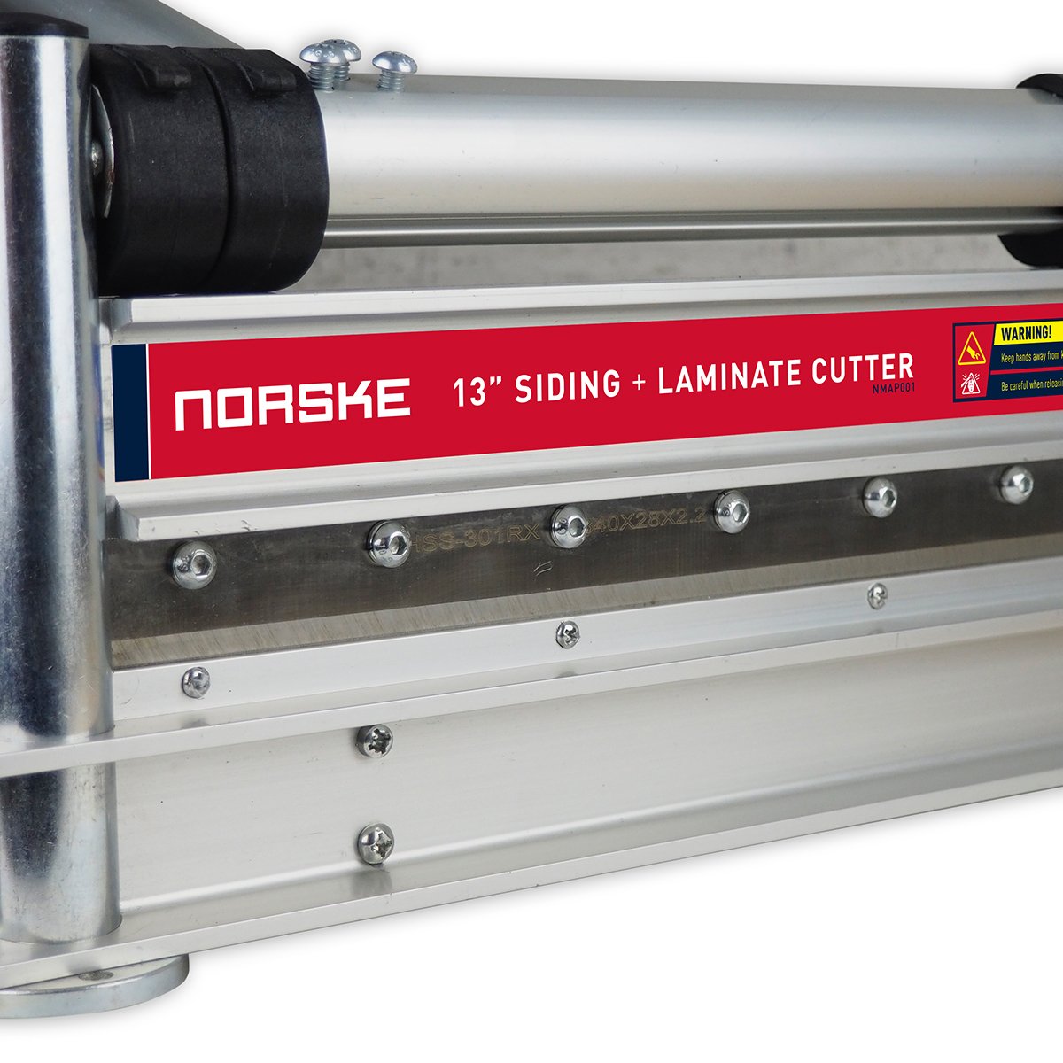 Norske Tools Newly Improved NMAP001 13 inch Laminate Flooring and Siding Cutter with Heavy Duty Fixed Aluminum Fence and Built-in Precision Angled Miter Settings