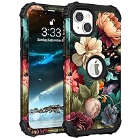 PIXIU Compatible with iPhone 14 pro 6.1 inch case, Heavy Duty Dual Layer Shockproof Full-Body Protective Sturdy Hybrid Cute Case for Women