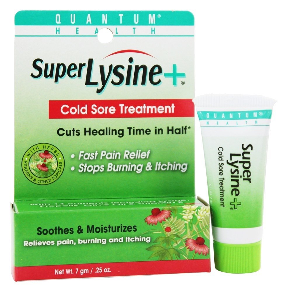 Quantum Super Lysine Plus Cold Sore Treatment Cream - 0.25 Oz (Pack of 4)