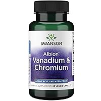 Swanson Albion Chelated Vanadium and Chromium 60 Veg Capsules