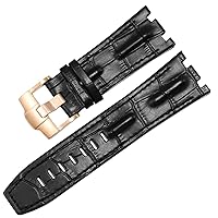 Genuine Leather watch Strap For AP 15703 Royal Oak Offshore Series 28mm Crocodile Watchbands