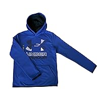 Under Armour ColdGear Athletic Hoodie Youth Boys Big Logo Pullover 1318190 (Royal Blue M 8/10)